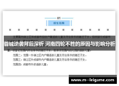 蓉城逆袭背后深析 河南四轮不胜的原因与影响分析
